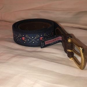 Vineyard Vines Canvas/Leather Belt